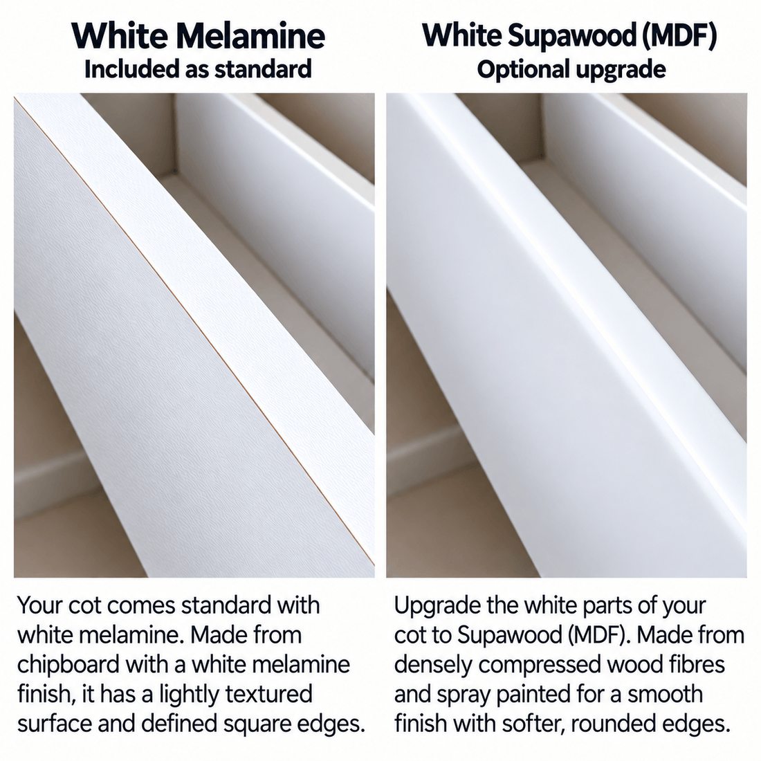 Melamine vs Supawood MDF: Which Is Best for Nursery Furniture?