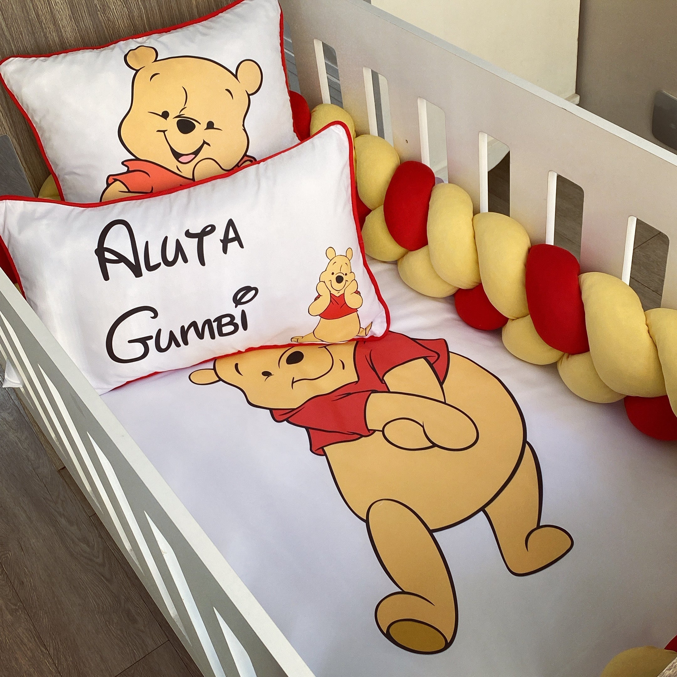 Cot Bedding - Winnie the Pooh Set 01 baby neutral nursery linen set South Africa