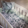 Cot Bedding - Emerald Green Leaf Set 01 baby neutral nursery linen set South Africa
