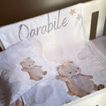 Cot Bedding - Grey Stone Bear Set 01 baby neutral nursery linen set South Africa