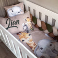 Cot Bedding - Stone Safari Set 01 baby neutral nursery linen set South Africa