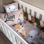 Cot Bedding - Stone Safari Set 01 baby neutral nursery linen set South Africa