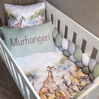 Cot Bedding - Sage Safari Set 03 baby neutral nursery linen set South Africa