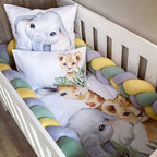 Cot Bedding - Yellow Safari Set 01 baby neutral nursery linen set South Africa