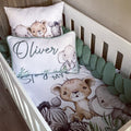 Cot Bedding - Sage Safari Set 04 baby neutral nursery linen set South Africa