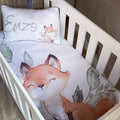 Cot Bedding - Fox Set 01 baby neutral nursery linen set South Africa