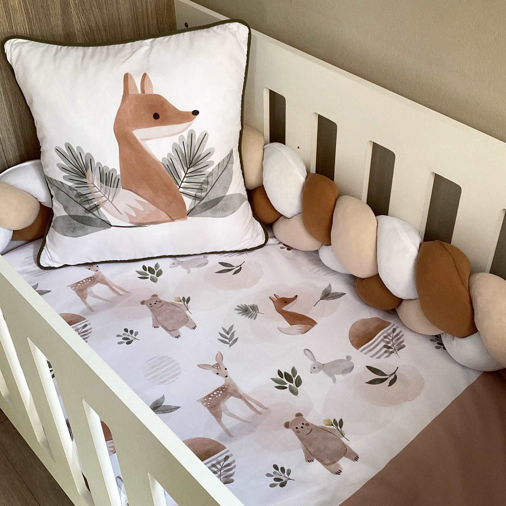 Cot Bedding - Boho Woodlands Set 01 baby neutral nursery linen set South Africa