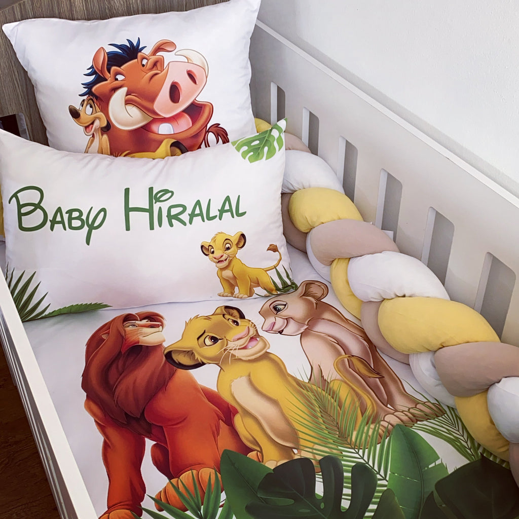 Cot Bedding - Yellow Lion King Set 01 baby neutral nursery linen set South Africa