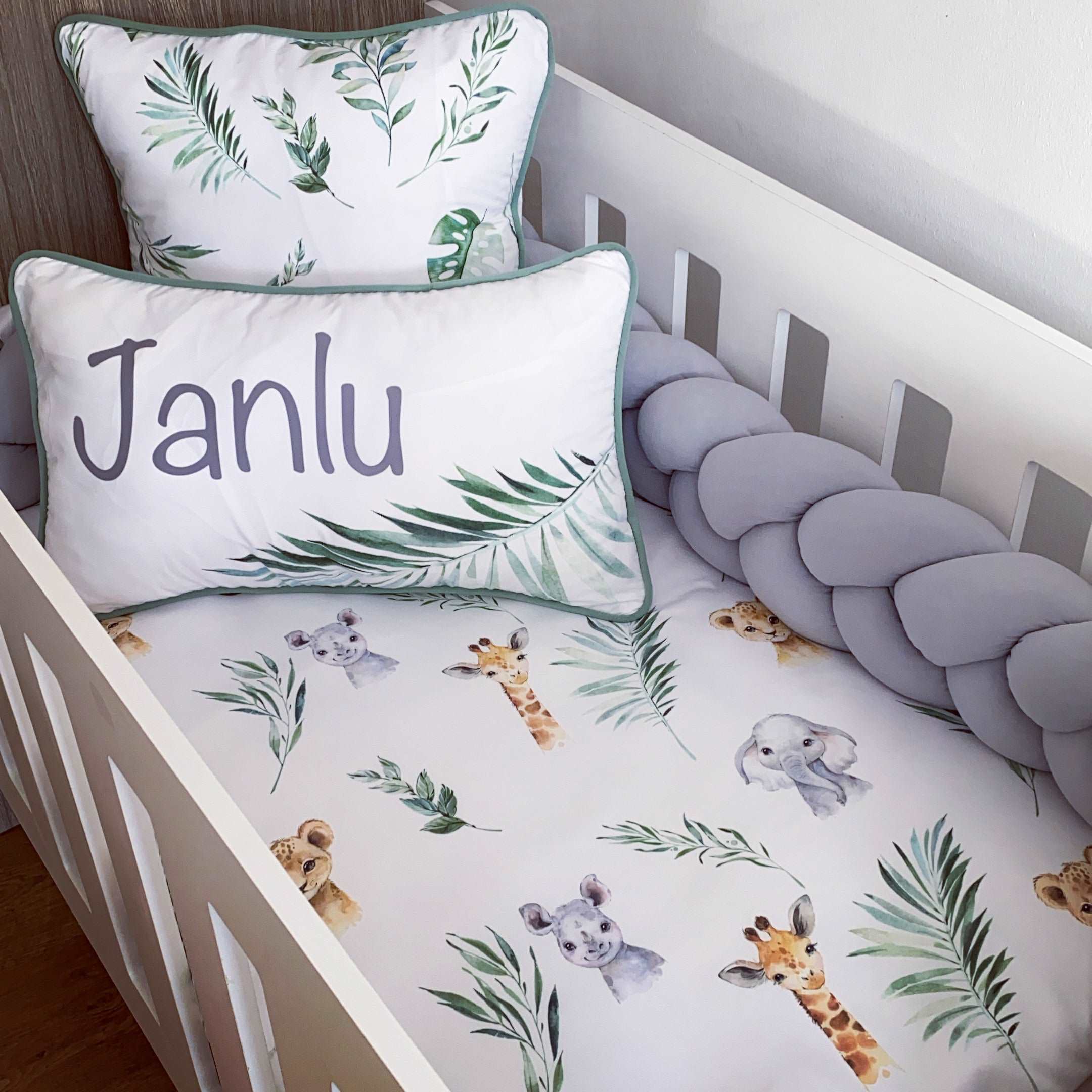 Cot Bedding - Safari Set 02 baby neutral nursery linen set South Africa