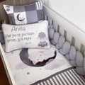 Cot Bedding - Grey Sheep Set 01 baby neutral nursery linen set South Africa