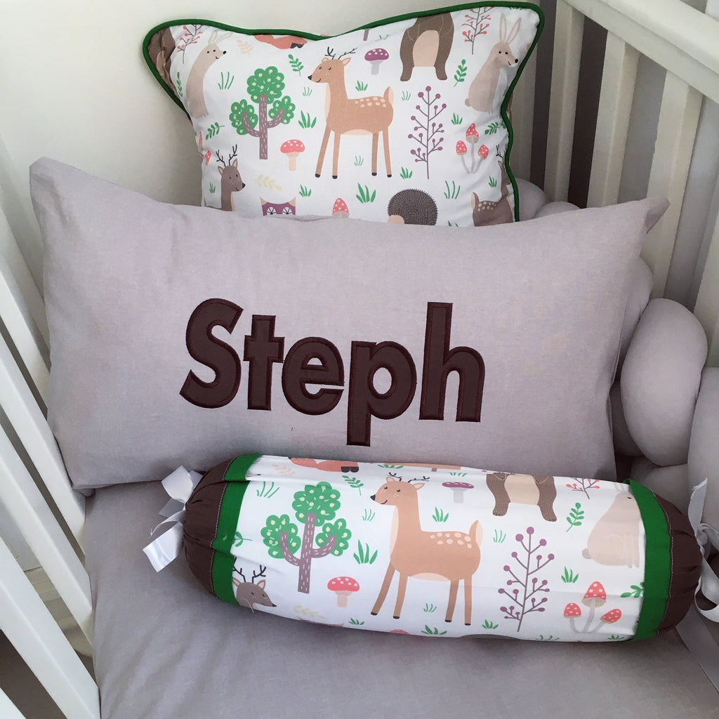 Cot Bedding - Woodlands Set 03 baby neutral nursery linen set South Africa