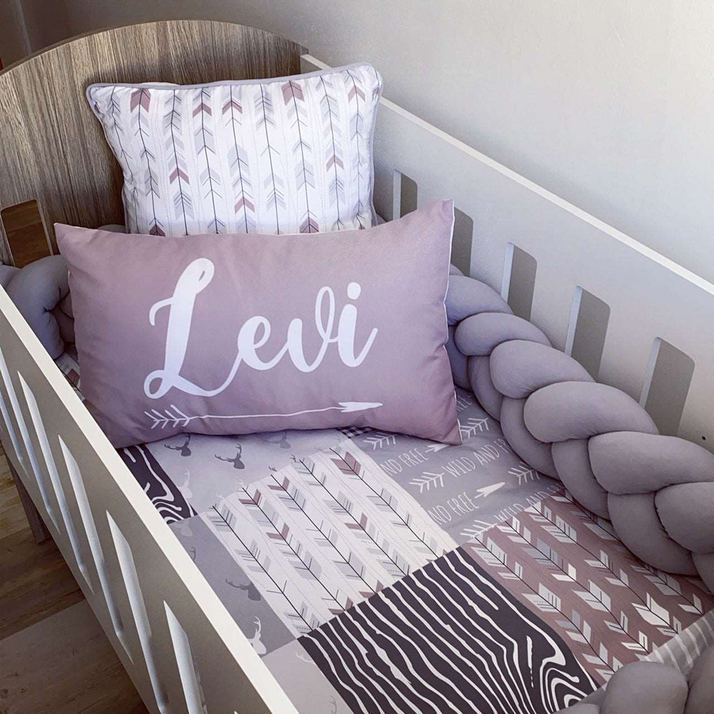Cot Bedding - Purple Wild and Free Set 02