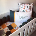 Cot Bedding - Woodlands Set 04 baby neutral nursery linen set South Africa
