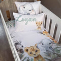 Cot Bedding - Safari Set 04 baby neutral nursery linen set South Africa