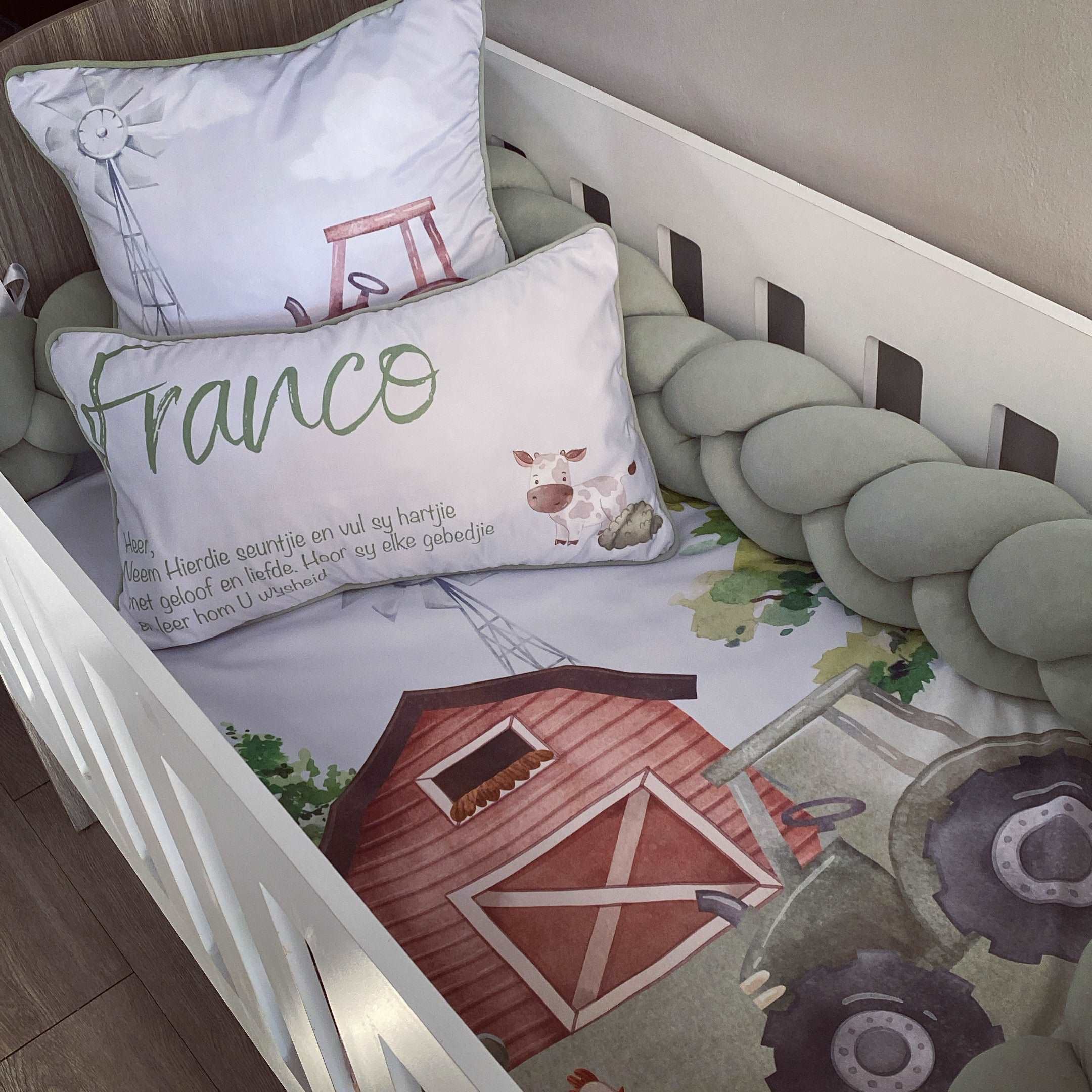 Cot Bedding - Farm Set 02 baby neutral nursery linen set South Africa