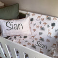Cot Bedding - Sage Woodlands Set 01 baby neutral nursery linen set South Africa