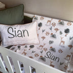 Cot Bedding - Sage Woodlands Set 01 baby neutral nursery linen set South Africa