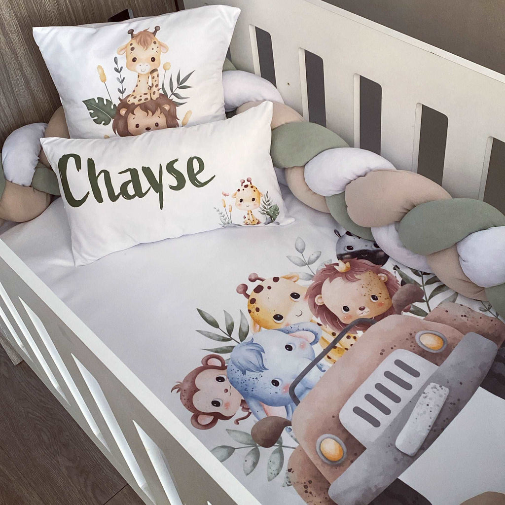 Cot Bedding - Safari Set 09 baby neutral nursery linen set South Africa