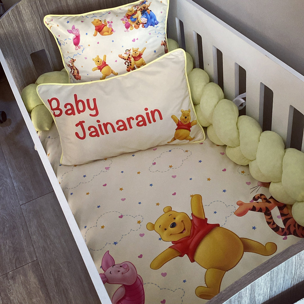 Cot Bedding - Winnie the Pooh set 02 baby neutral nursery linen set South Africa