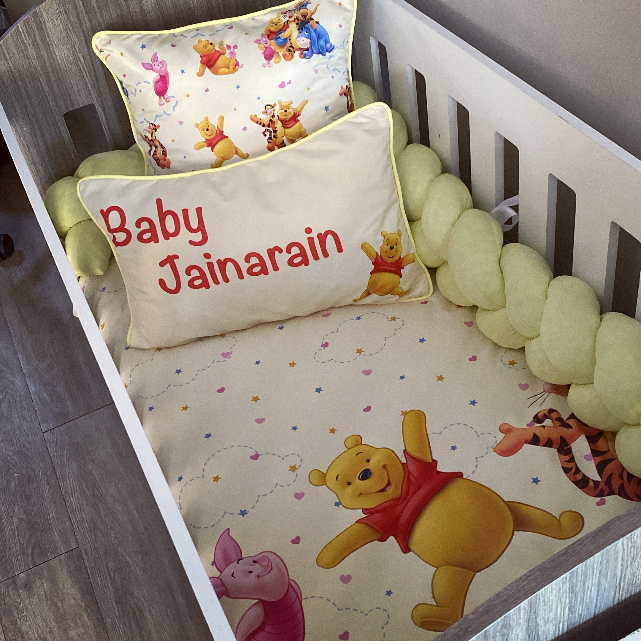 Cot Bedding - Winnie the Pooh set 02 baby neutral nursery linen set South Africa
