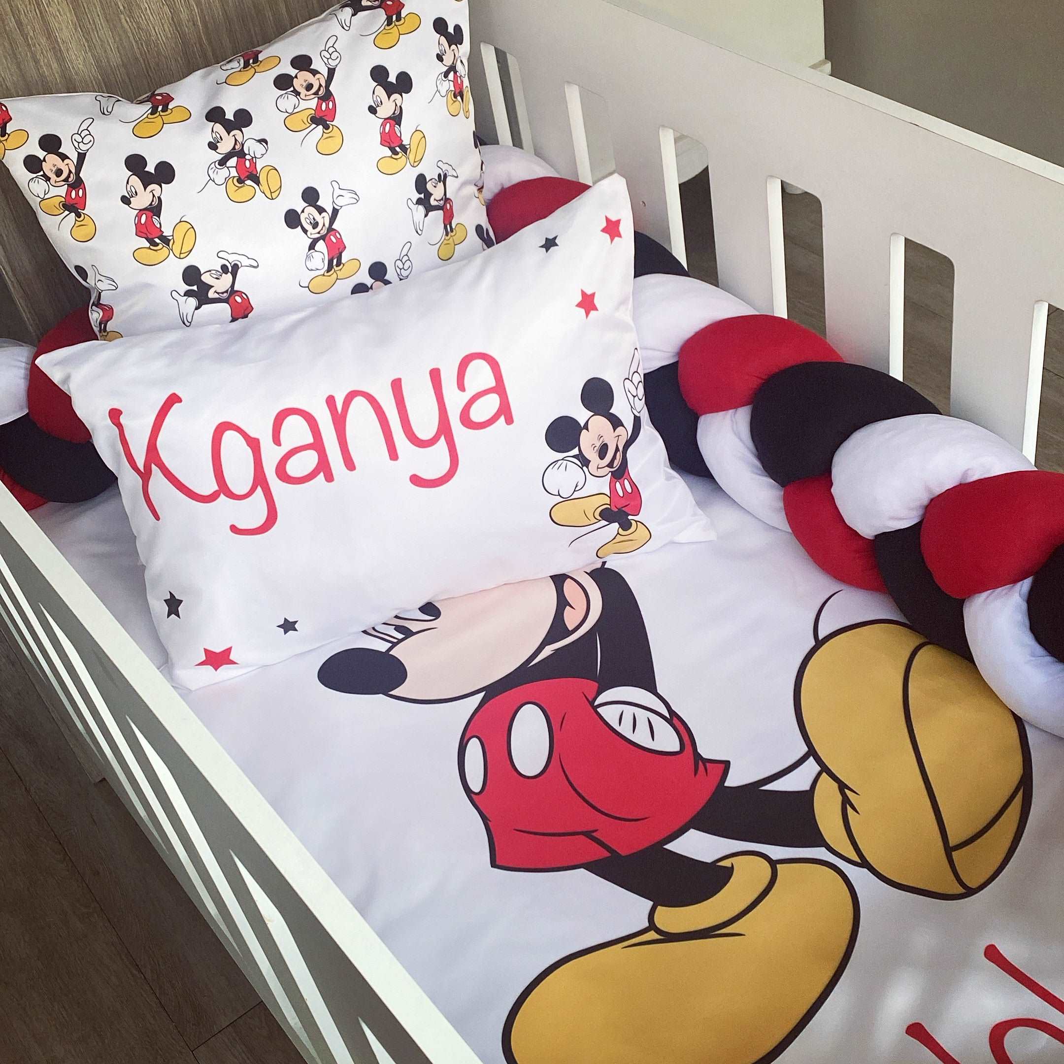 Cot Bedding - Mickey Mouse 01 baby neutral nursery linen set South Africa