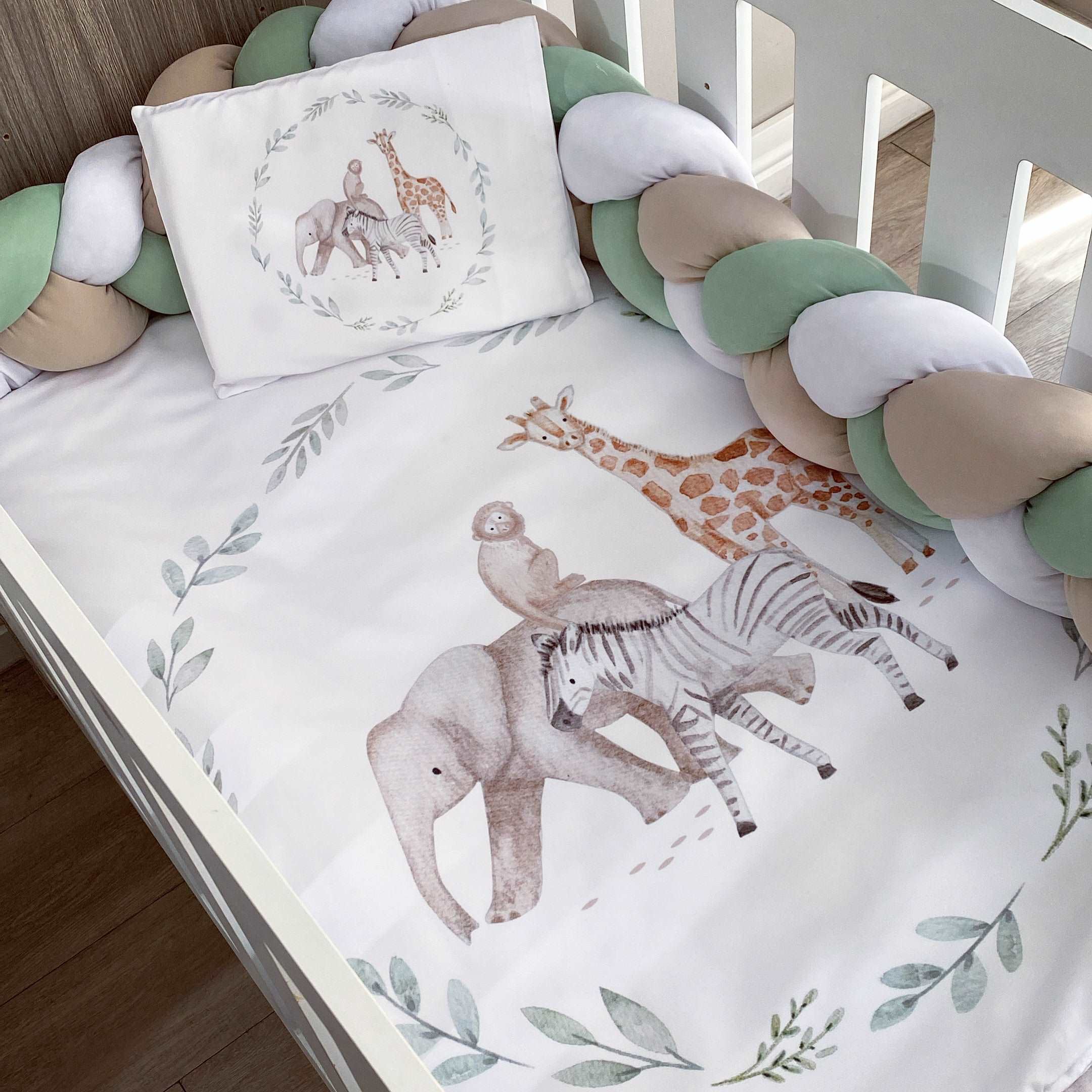 Cot Bedding - Safari Set 11 baby neutral nursery linen set South Africa