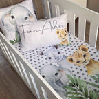 Cot Bedding - Safari Set 11 baby neutral nursery linen set South Africa