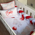 Cot Bedding - Red Elephant Set 01 baby neutral nursery linen set South Africa