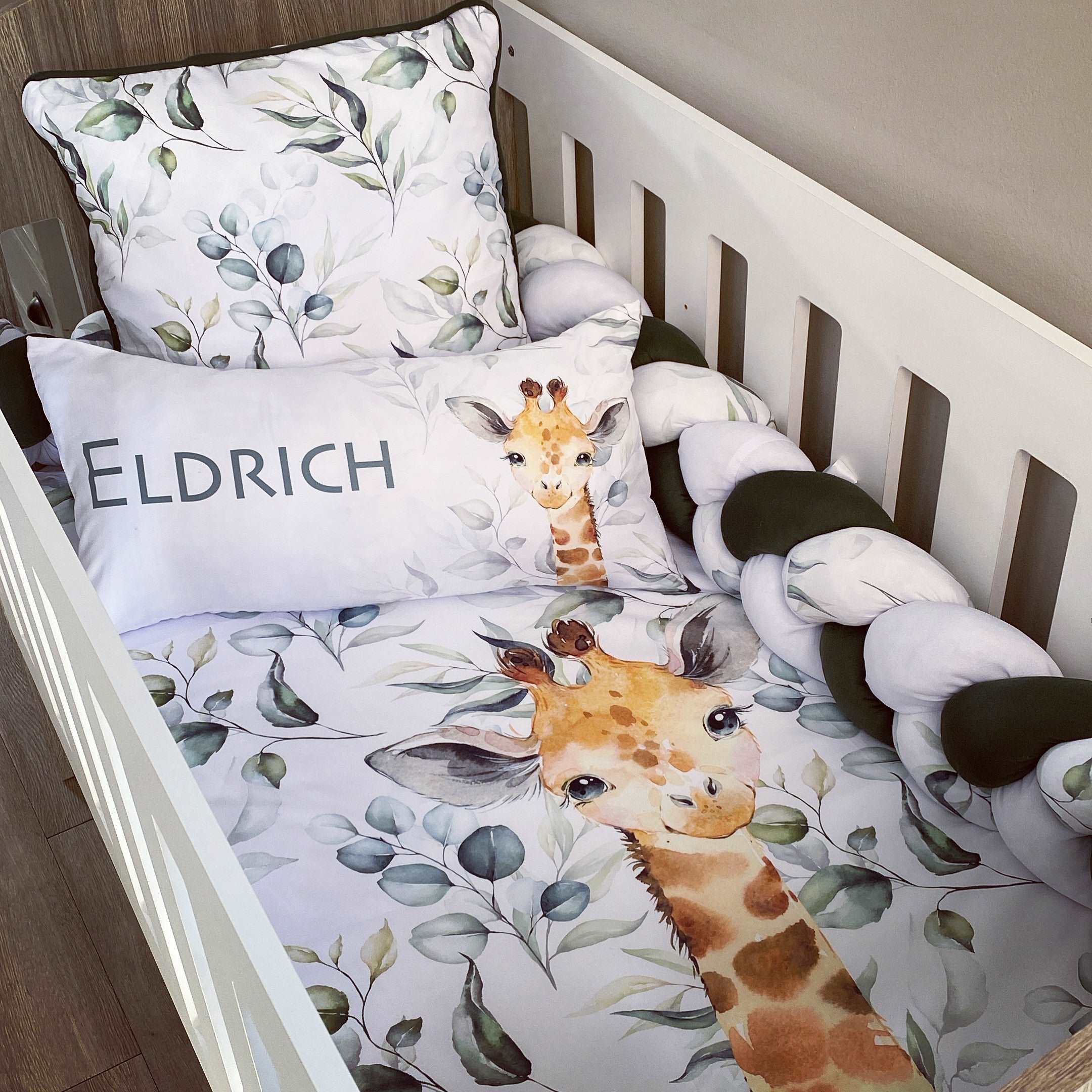 Cot Bedding - Giraffe Set 02 baby neutral nursery linen set South Africa