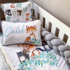 Cot Bedding - Grey Woodlands Set 02 baby neutral nursery linen set South Africa