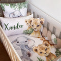 Cot Bedding - Stone Safari Set 04 baby neutral nursery linen set South Africa