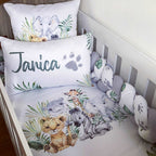Cot Bedding - Safari Set 14 baby neutral nursery linen set South Africa