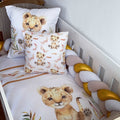 Cot Bedding - Gold Lion Set 01 baby neutral nursery linen set South Africa