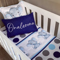 Cot Bedding - Blue Elephant Set 05 baby boy nursery linen set South Africa