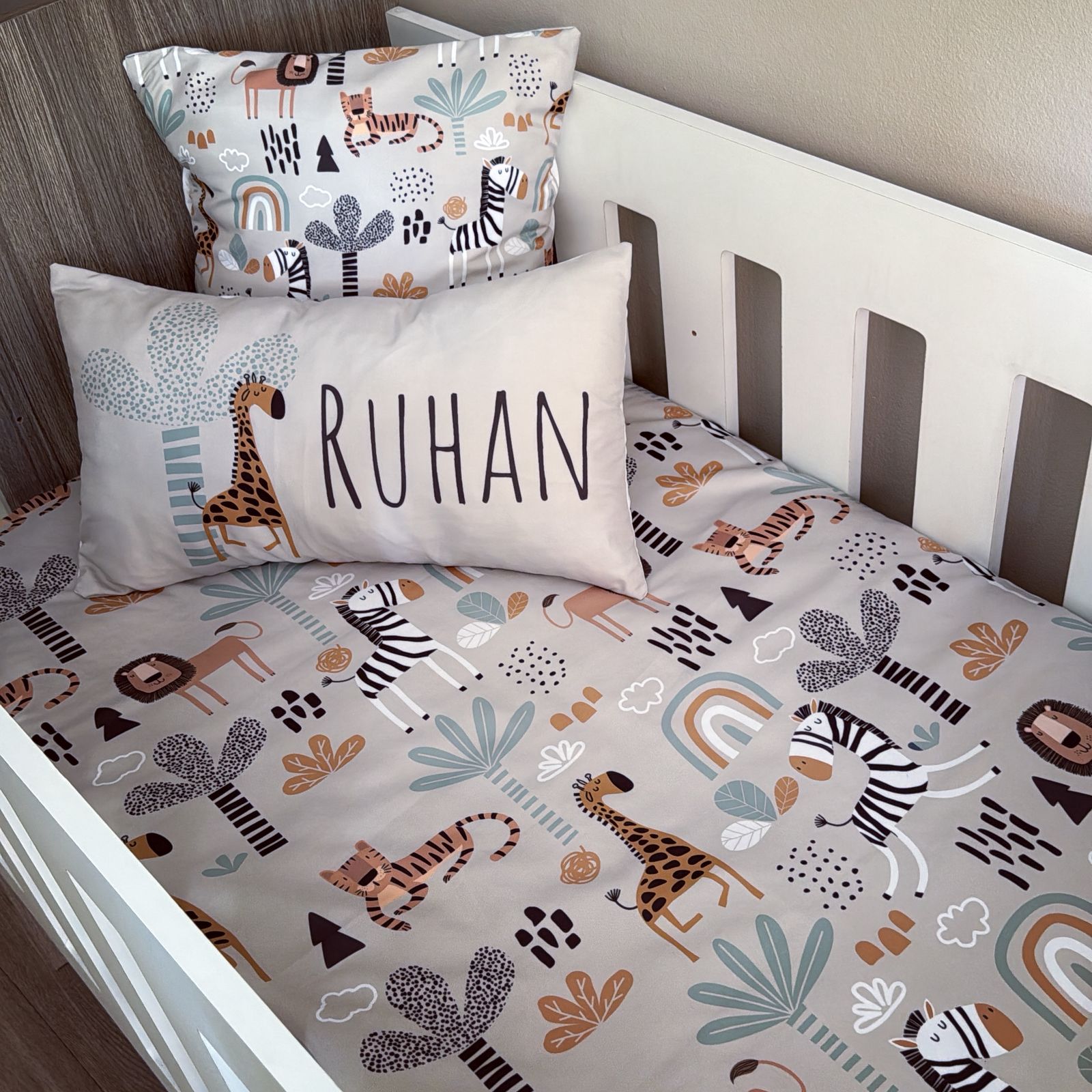 Cot Bedding - Boho Safari Set 01 baby neutral nursery linen set South Africa