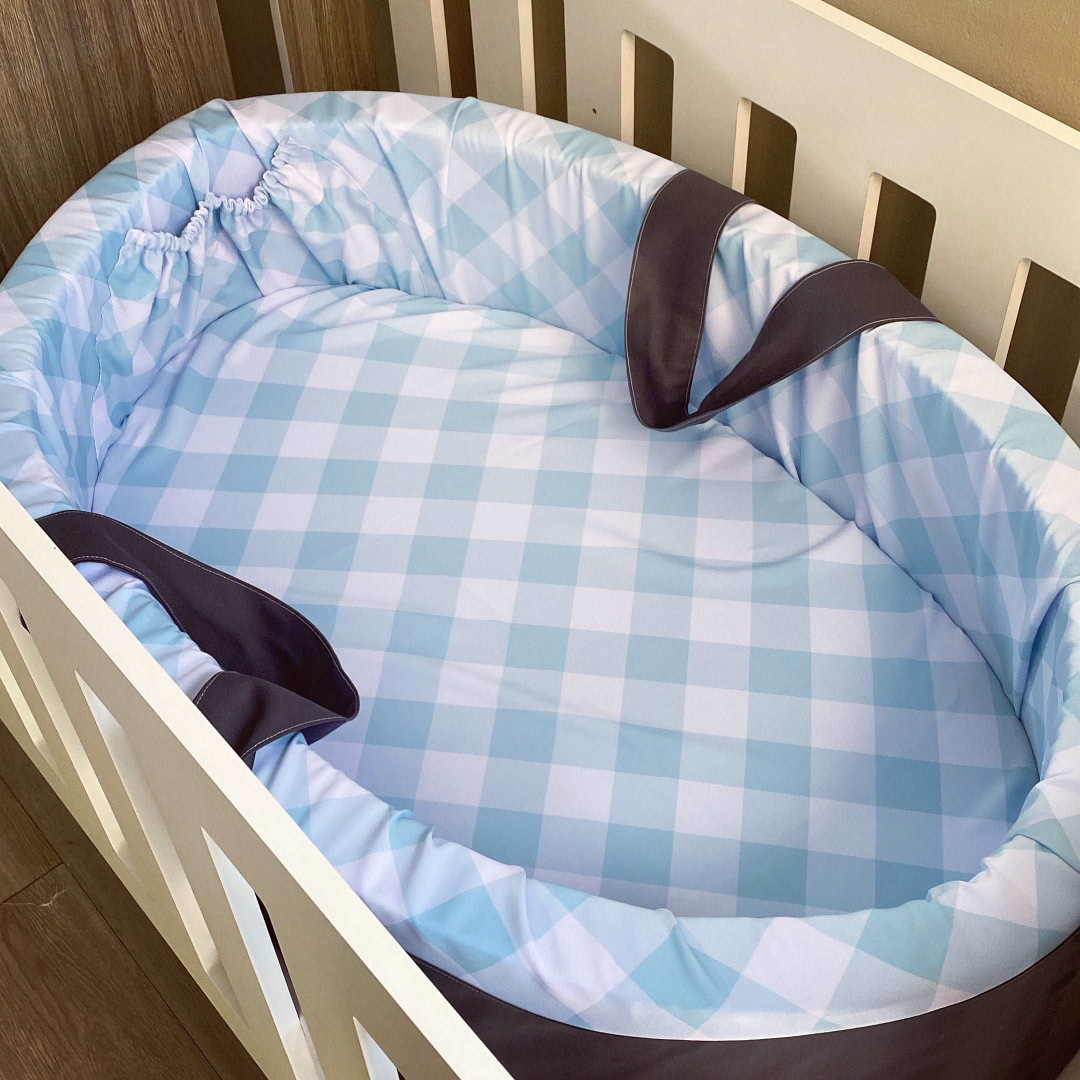 Carry Cot - Aqua Check 01 baby carry cots South Africa