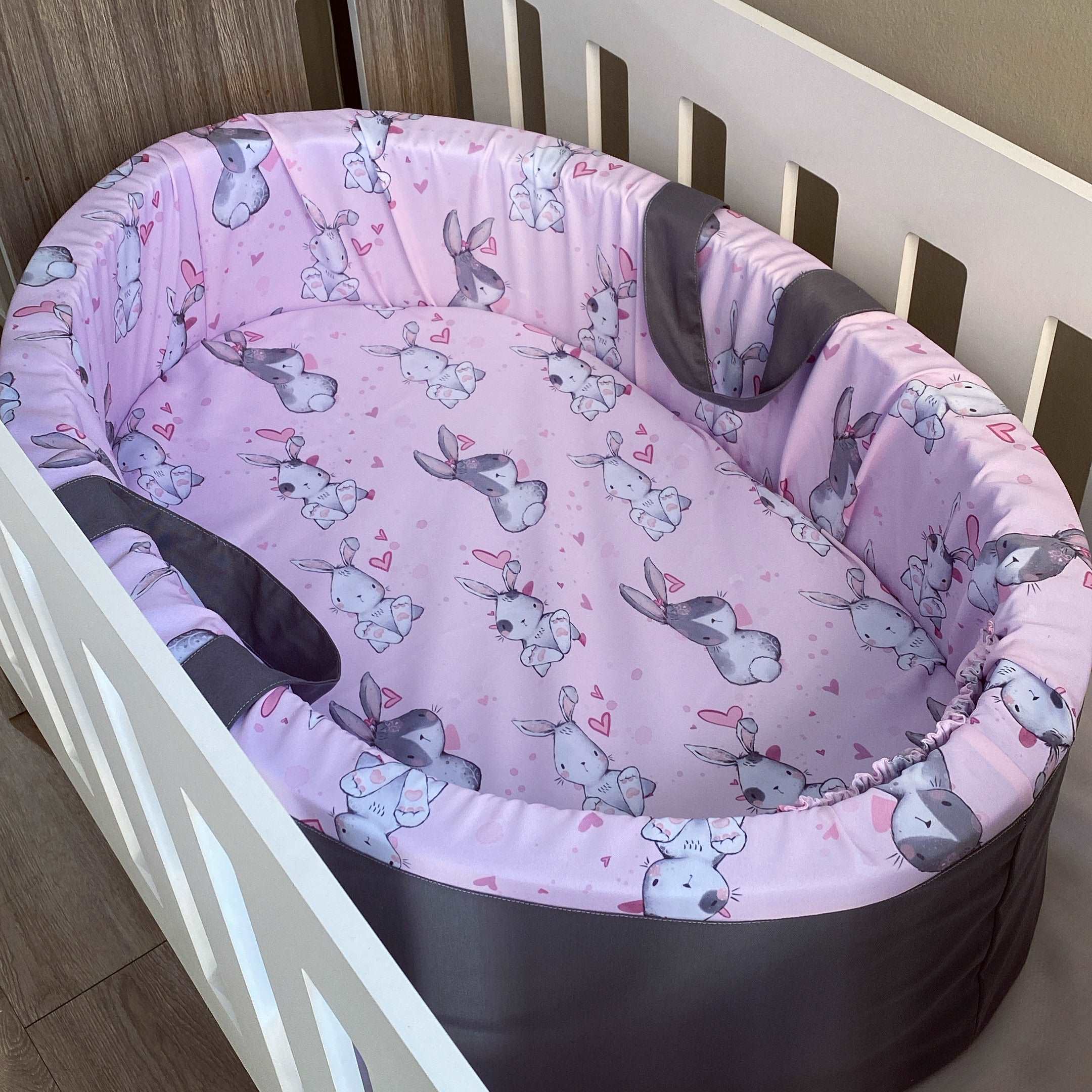 Carry Cot - Pink Bunny 01 baby carry cots South Africa