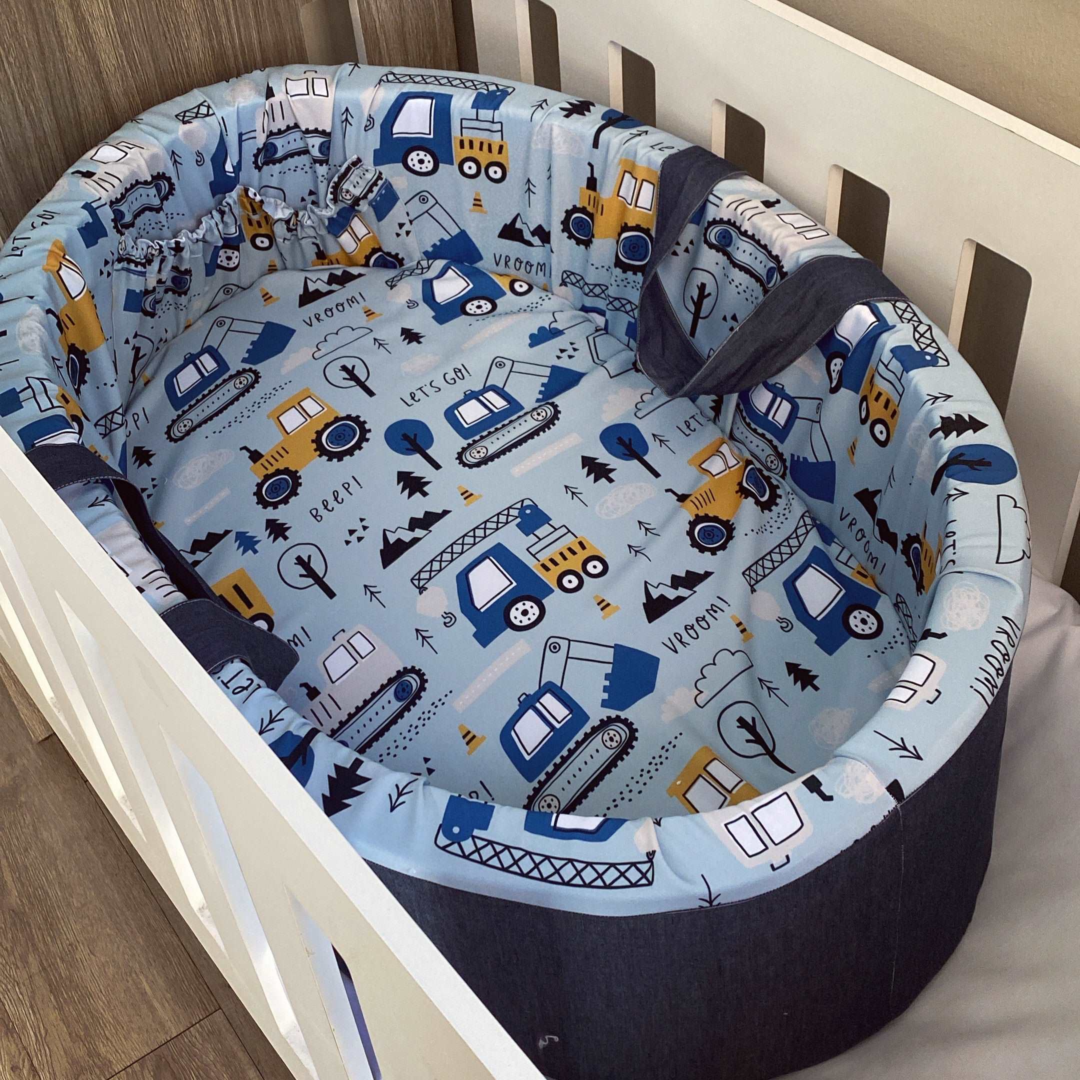 Carry Cot - Blue Construction 01 baby carry cots South Africa
