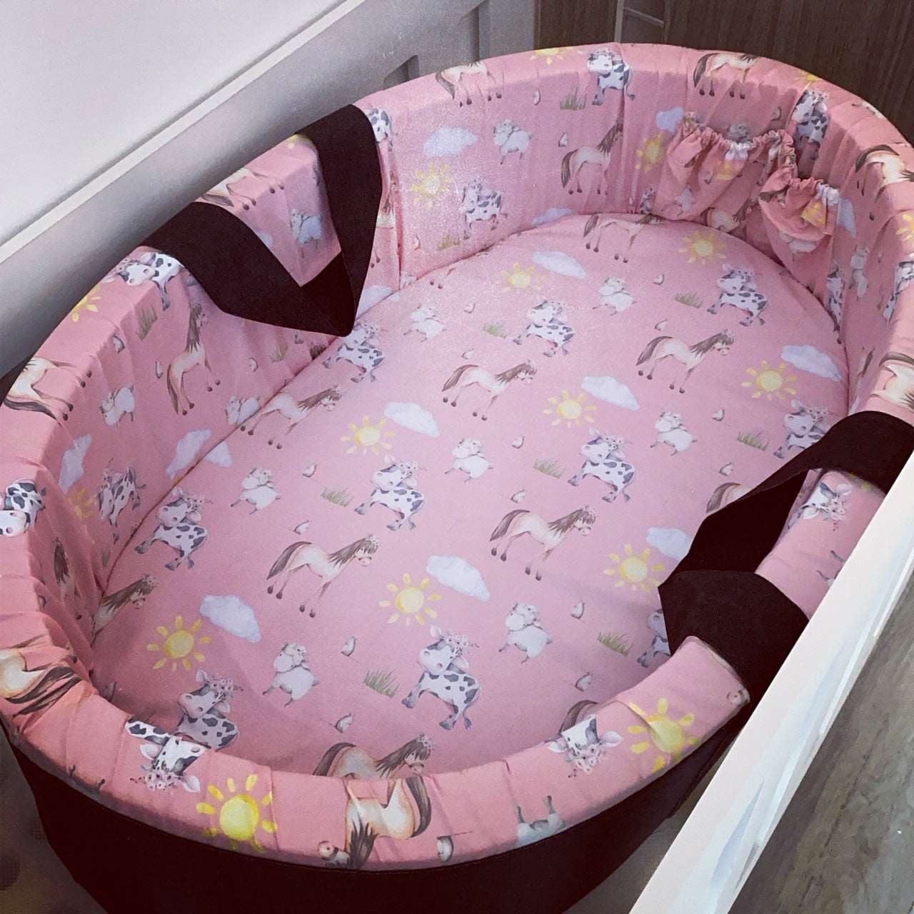 Carry Cot - Pink Farm 01 baby carry cots South Africa