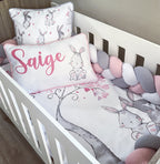 Cot Bedding - Pink Bunny Set 17