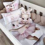 Cot Bedding - Pink Bunny Set 18