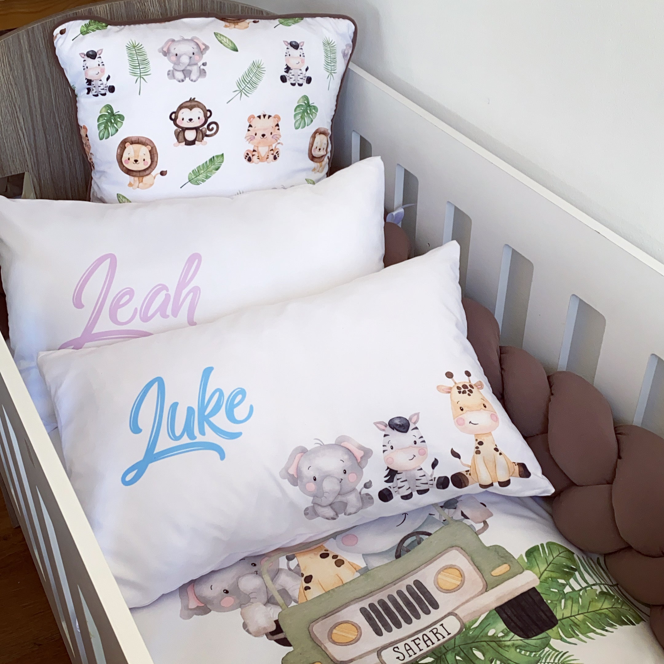 Cot Bedding - Safari Set 19 baby neutral nursery linen set South Africa