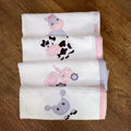 Burpcloths - Pink Farm 02 baby burp cloths South Africa
