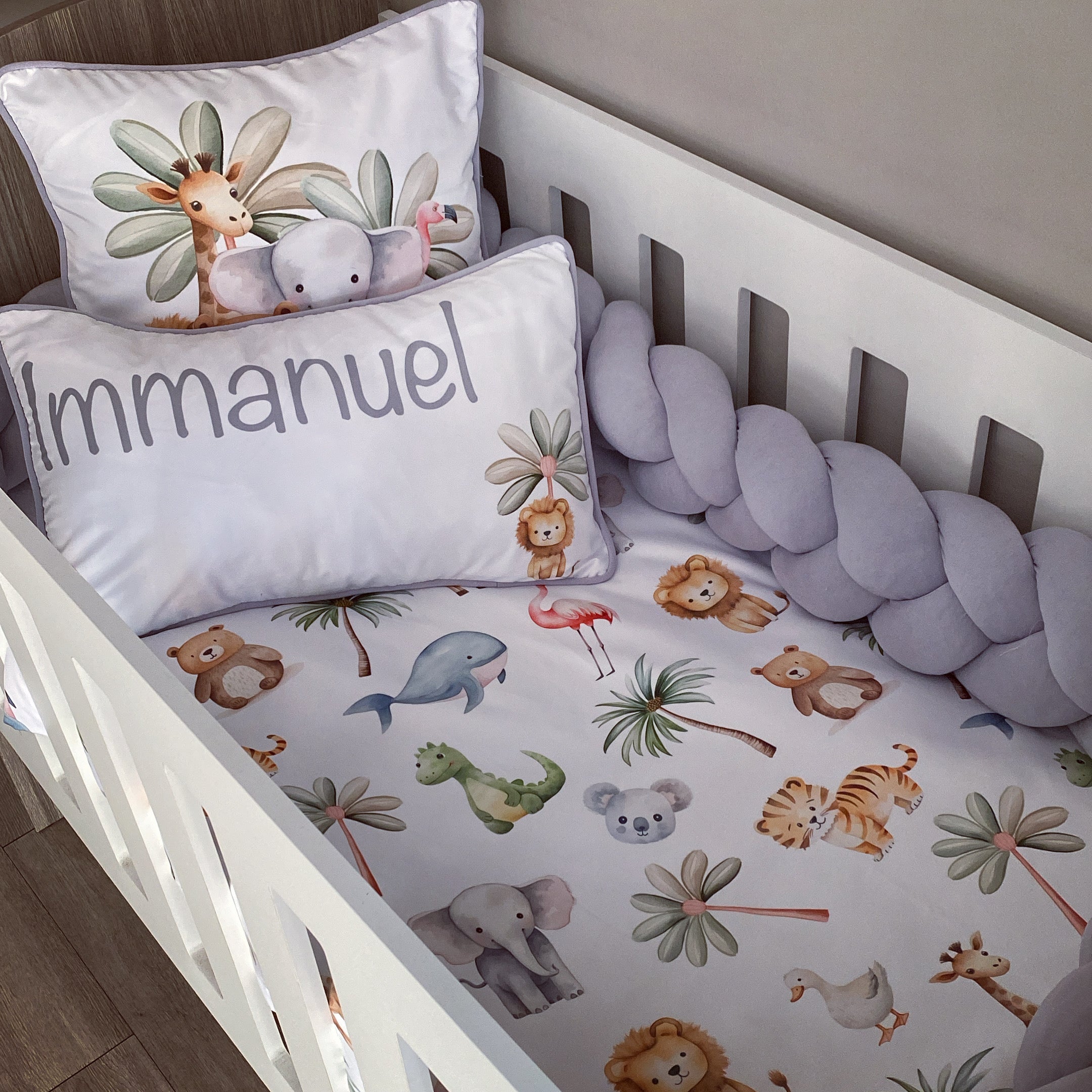 Cot Bedding - Animal Set 01 baby neutral nursery linen set South Africa