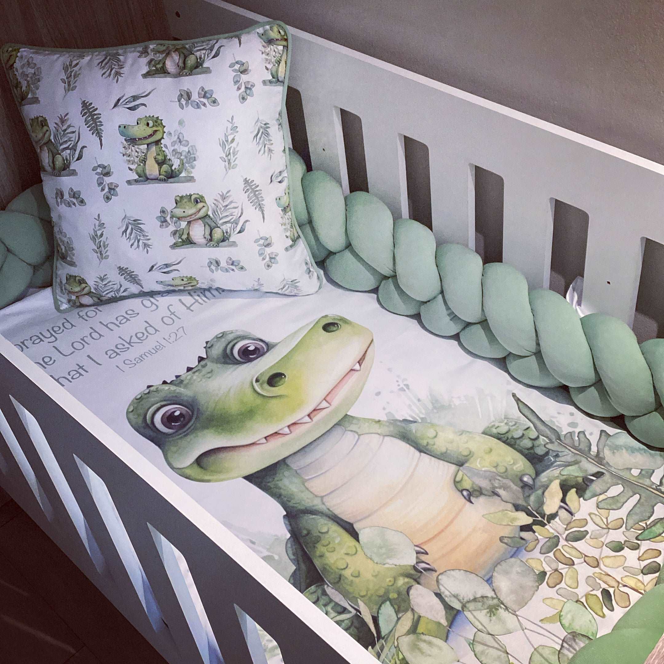 Cot Bedding - Crocodile Set baby boy nursery linen set South Africa