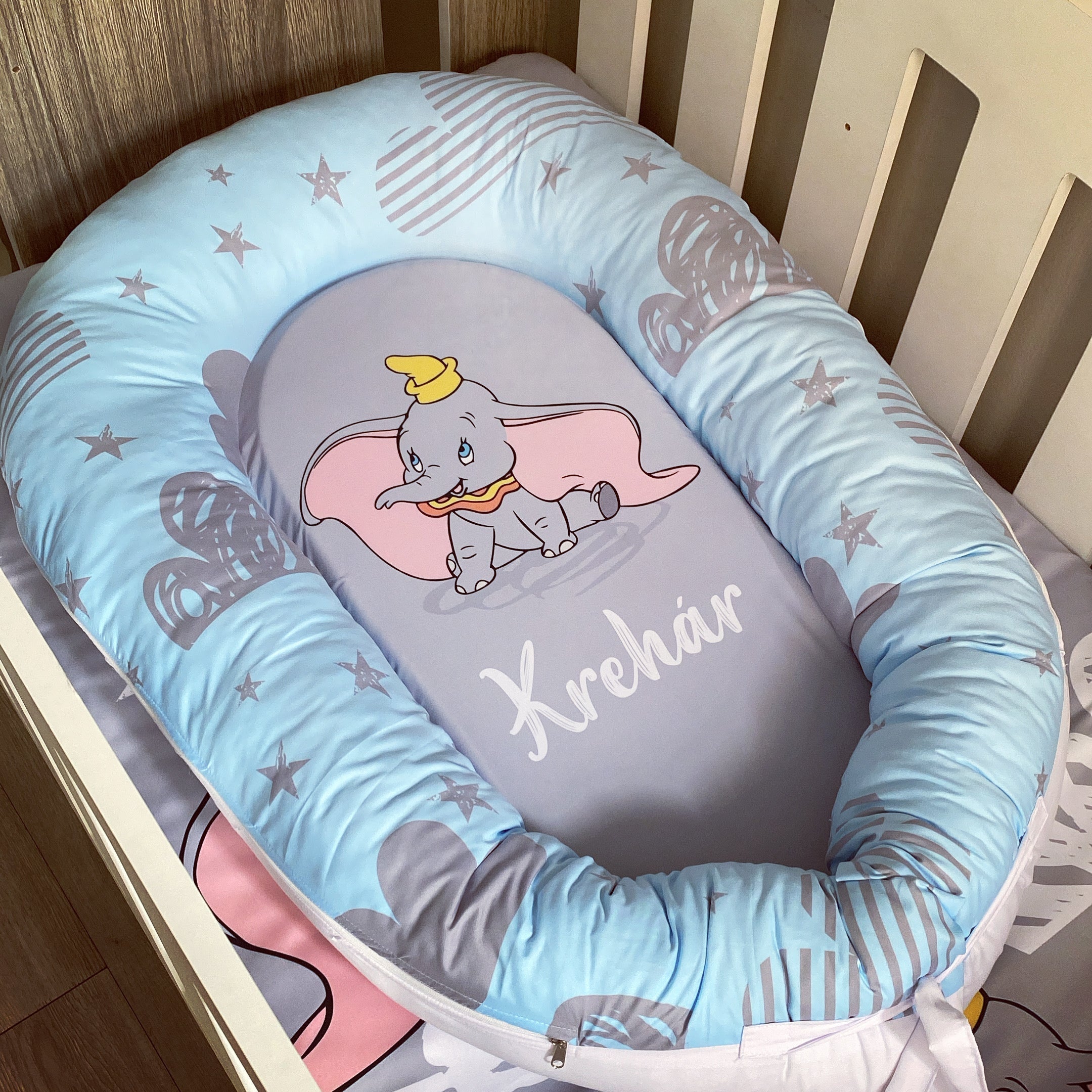 Nest - Blue Dumbo 01 baby nursery snuggle nests South Africa