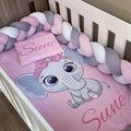 Cot Bedding - Grey Elephant Set 06