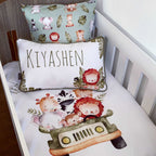 Cot Bedding - Green Safari Set 06 baby boy nursery linen set South Africa