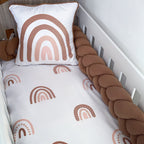 Cot Bedding - Pink Boho Rainbow Set 14