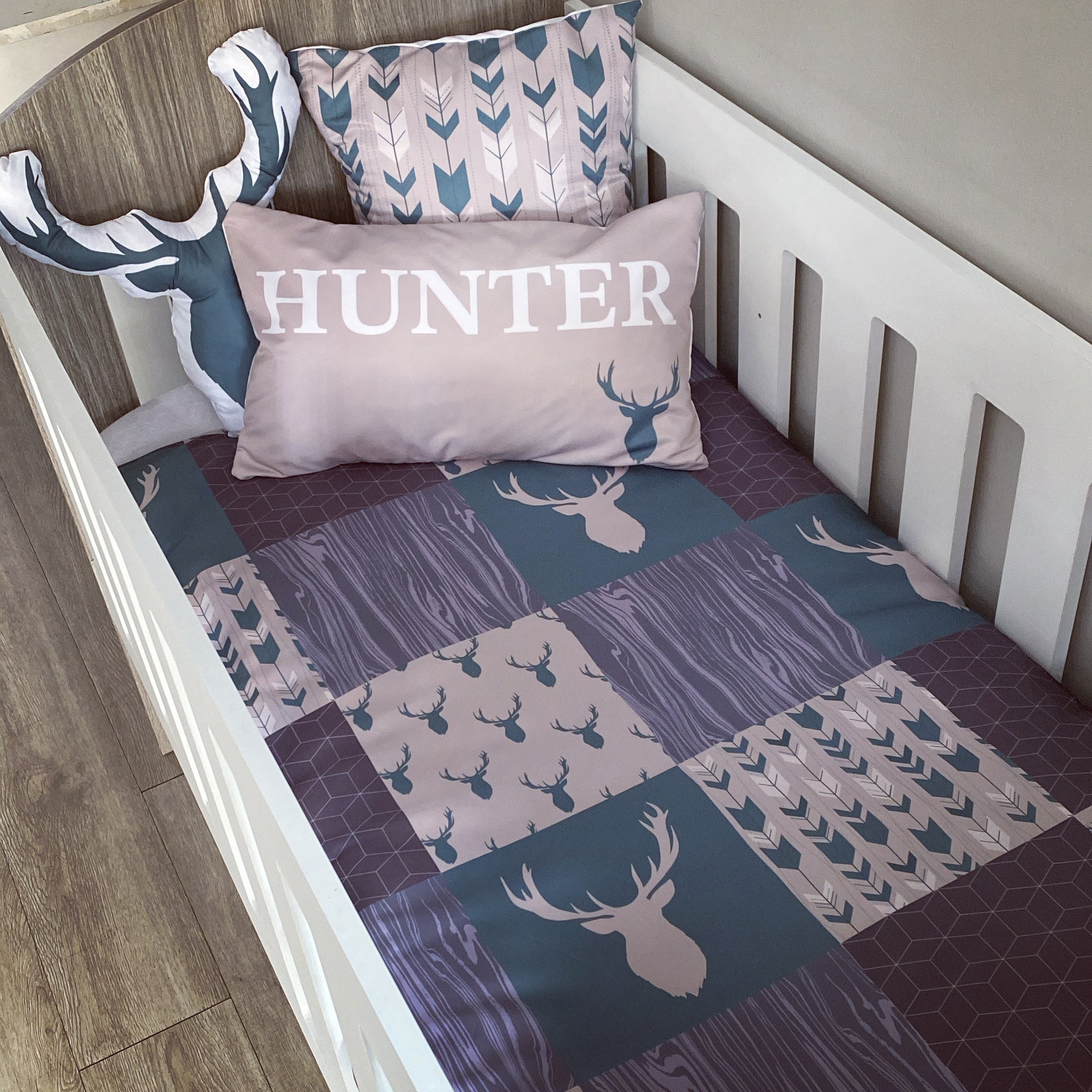 Cot Bedding - Deer Set 01 baby boy nursery linen set South Africa